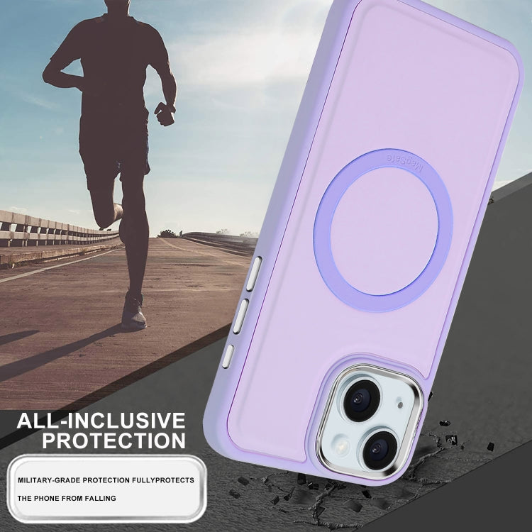 For iPhone 15 Pro Max Imitation Liquid Skin Feel Plating Magsafe Phone Case(Pink) - HoMEdemic™ 