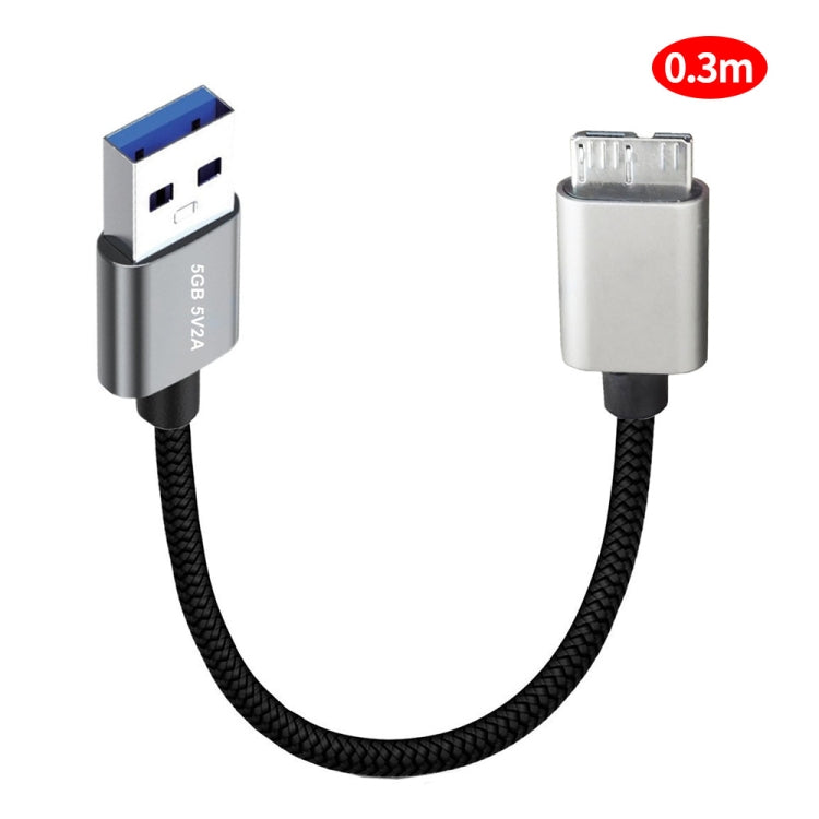JUNSUNMAY USB 3.0 Male to Micro-B Cord Cable Compatible with Samsung Camera Hard Drive, Length:0.3m - HoMEdemic™ 