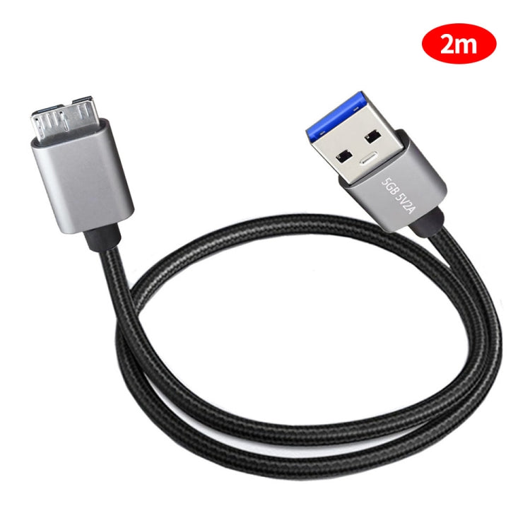 JUNSUNMAY USB 3.0 Male to Micro-B Cord Cable Compatible with Samsung Camera Hard Drive, Length:2m - HoMEdemic™ 