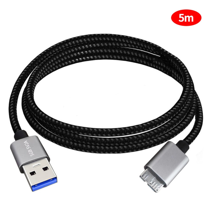JUNSUNMAY USB 3.0 Male to Micro-B Cord Cable Compatible with Samsung Camera Hard Drive, Length:5m - HoMEdemic™ 