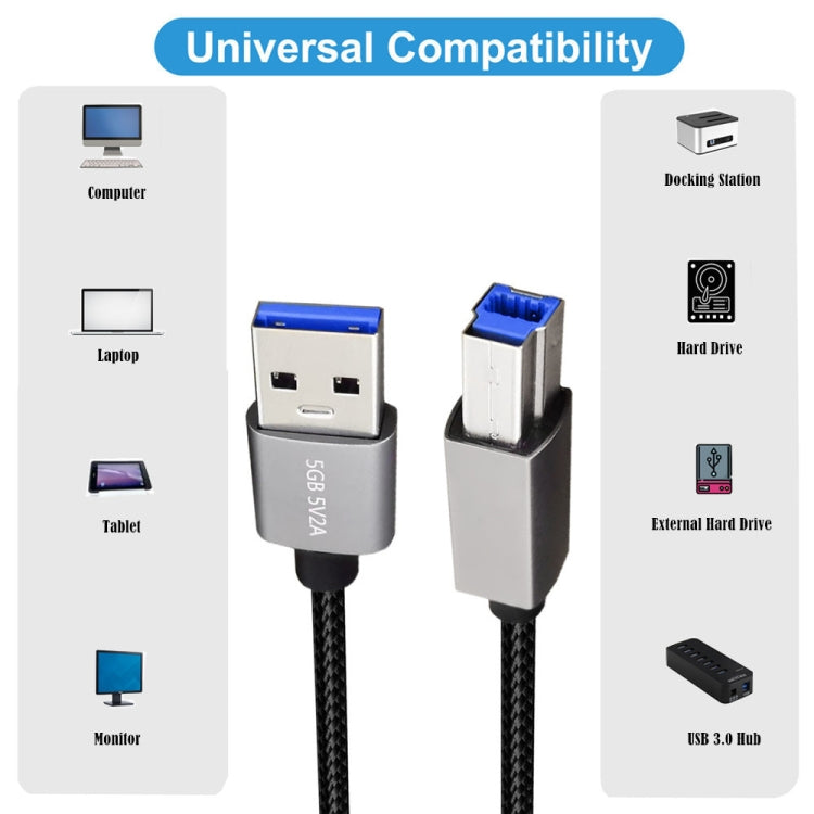 JUNSUNMAY USB 3.0 Male to USB 3.0 Male Cord Cable Compatible with Docking Station, Length:2m - HoMEdemic™ 