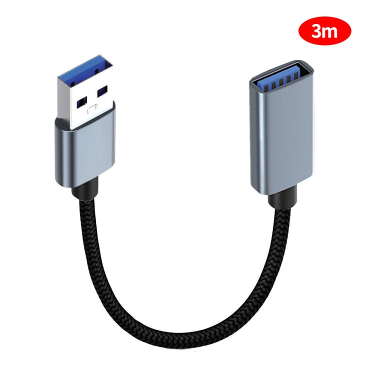 JUNSUNMAY 2A USB 3.0 Male to Female Extension Cord High Speed Charging Data Cable, Length:3m - HoMEdemic™ 