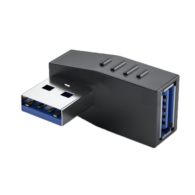 ENKAY USB 3.0 Adapter 90 Degree Angle Male to Female Combo Coupler Extender Connector, Angle:Horizontal Left - HoMEdemic™ 