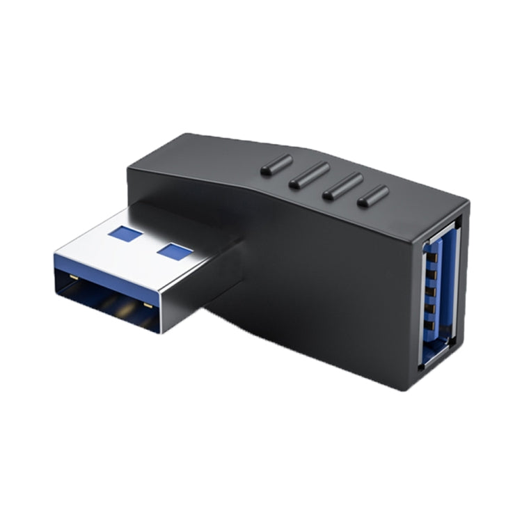 ENKAY USB 3.0 Adapter 90 Degree Angle Male to Female Combo Coupler Extender Connector, Angle:Horizontal Right - HoMEdemic™ 