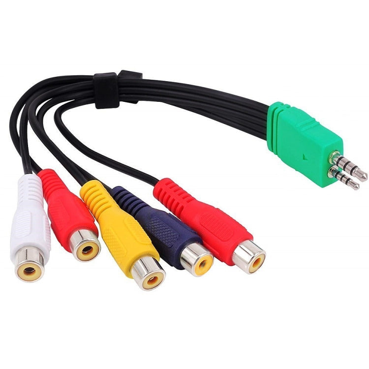 JUNSUNMAY 0.3m 3.5mm + 2.5mm Male to 5 x RCA Female AV Cable Cord for Samsung TV BN39-01154W - HoMEdemic™ 