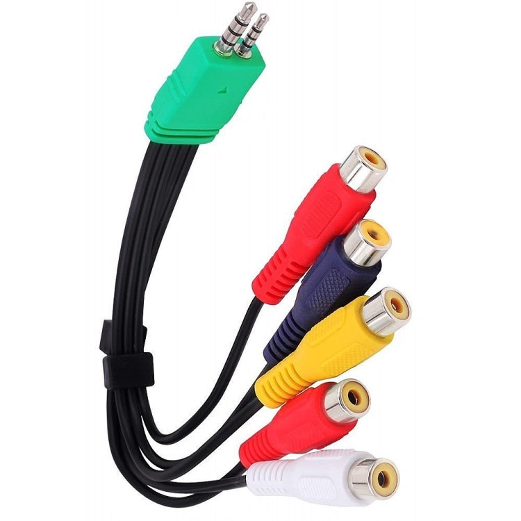 JUNSUNMAY 0.3m 3.5mm + 2.5mm Male to 5 x RCA Female AV Cable Cord for Samsung TV BN39-01154W - HoMEdemic™ 