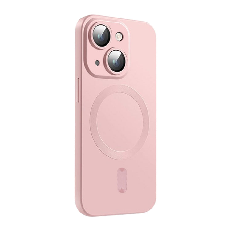For iPhone 15 Plus ENKAY MagSafe Matte TPU Phone Case with Lens Film(Pink) - HoMEdemic™ 