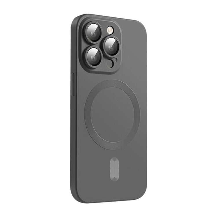 For iPhone 14 Pro Max ENKAY MagSafe Matte TPU Phone Case with Lens Film(Dark Grey) - HoMEdemic™ 