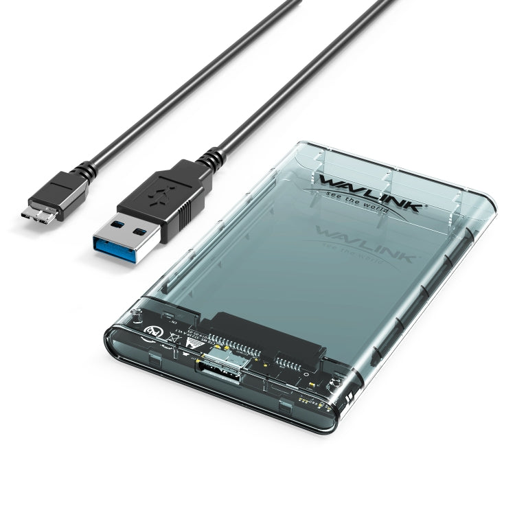 WAVLINK ST239 USB3.0 Transparent SATA External Solid-state SSD 2.5-inch Mobile Hard Disk Case - HoMEdemic™ 