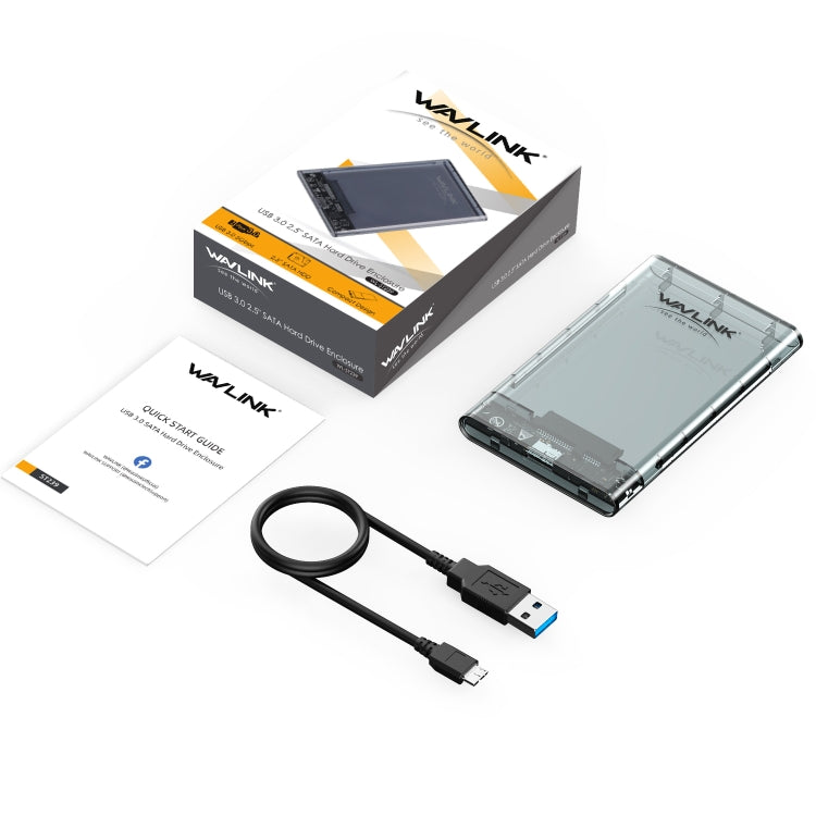 WAVLINK ST239 USB3.0 Transparent SATA External Solid-state SSD 2.5-inch Mobile Hard Disk Case - HoMEdemic™ 