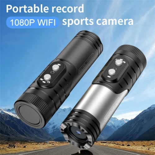 H68A HD 1080P WiFi Flashlight Waterproof Sports DV Camera Bike Motorcycle Helmet Camera(Black) - HoMEdemic™ 