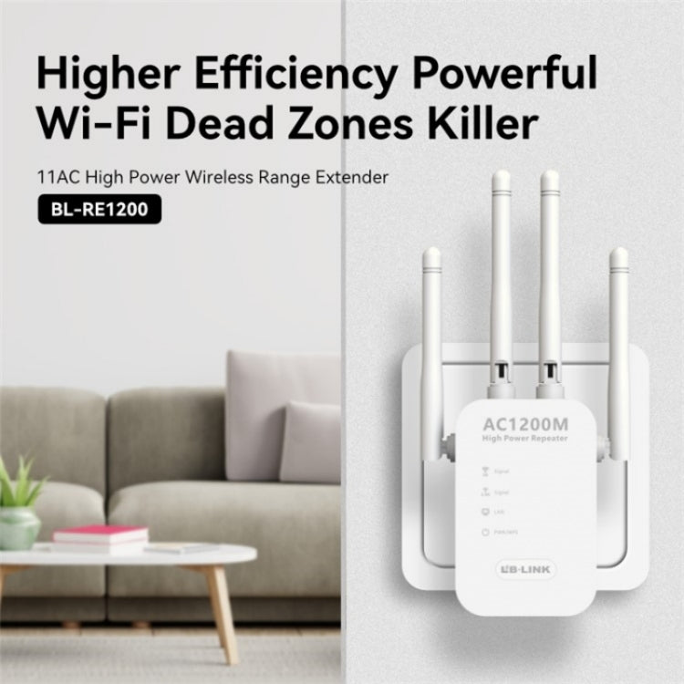 LB-LINK RE1200 1200M Dual Band WiFi Signal Amplifier Booster Wireless Repeater Extender - HoMEdemic™ 