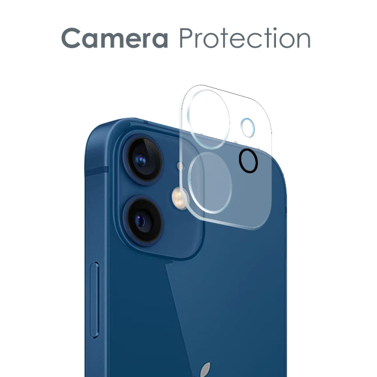 For iPhone 12 mini NORTHJO 3 in 1 TPU Phone Case with Screen Film and Lens Film(Clear) - HoMEdemic™ 