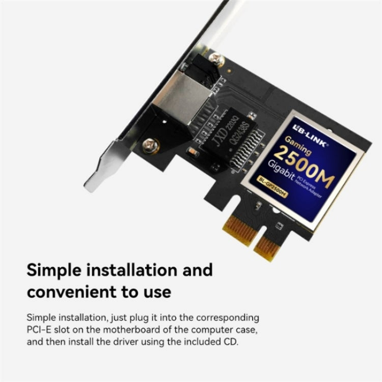LB-LINK BL-GP2500M Single Port Desktop PC 2.5Gbps PCIE Gigabit 2500M Wired Network Card - HoMEdemic™ 