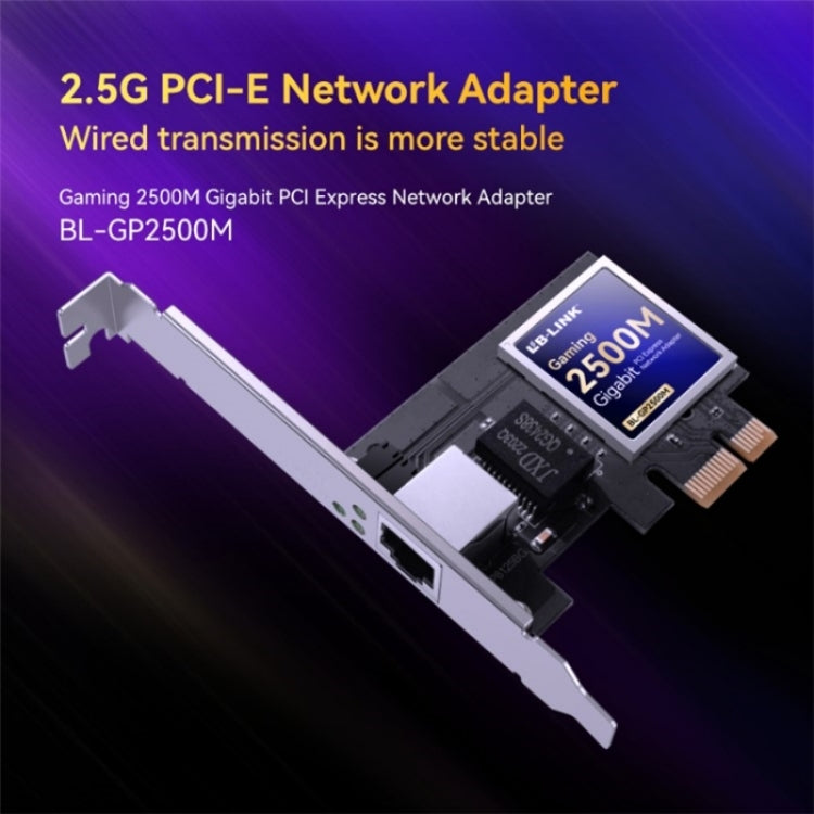 LB-LINK BL-GP2500M Single Port Desktop PC 2.5Gbps PCIE Gigabit 2500M Wired Network Card - HoMEdemic™ 