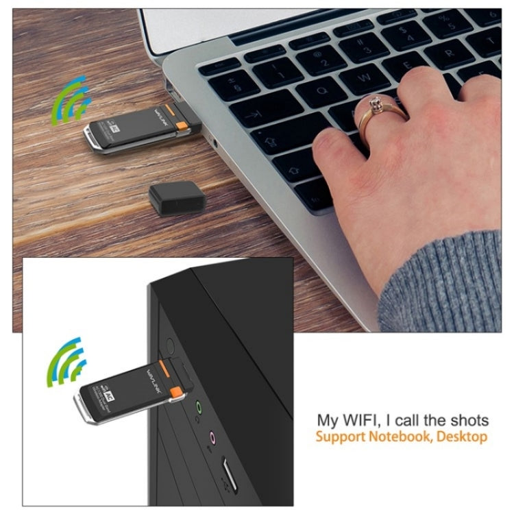 WAVLINK WN688A3D Dual Band Wireless Network Adapter AC1300 Portable USB 3.0 WiFi Dongle - HoMEdemic™ 