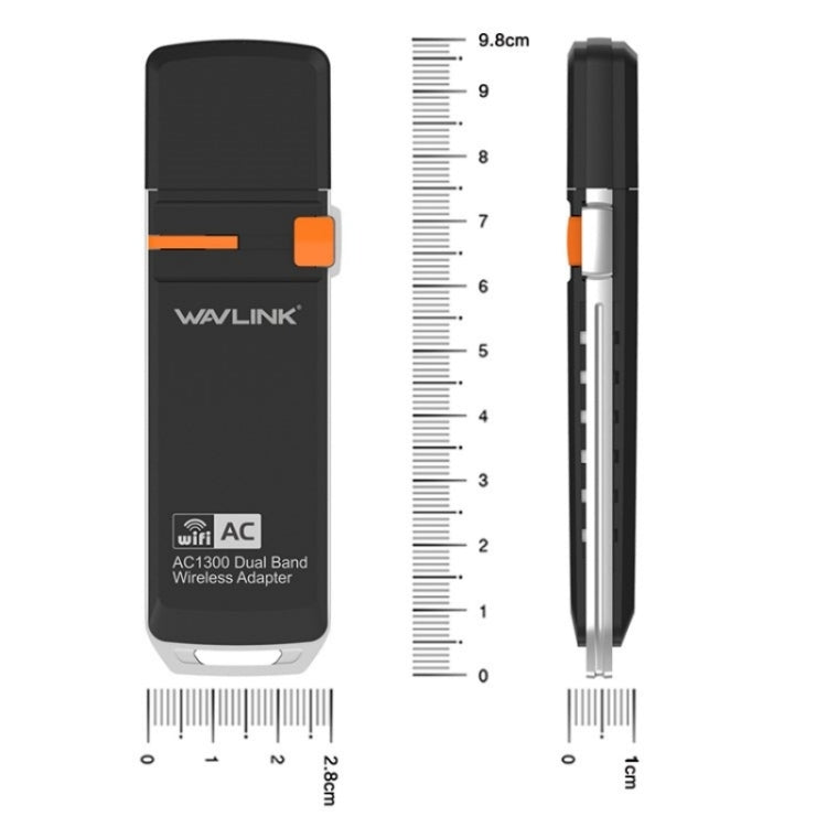WAVLINK WN688A3D Dual Band Wireless Network Adapter AC1300 Portable USB 3.0 WiFi Dongle - HoMEdemic™ 