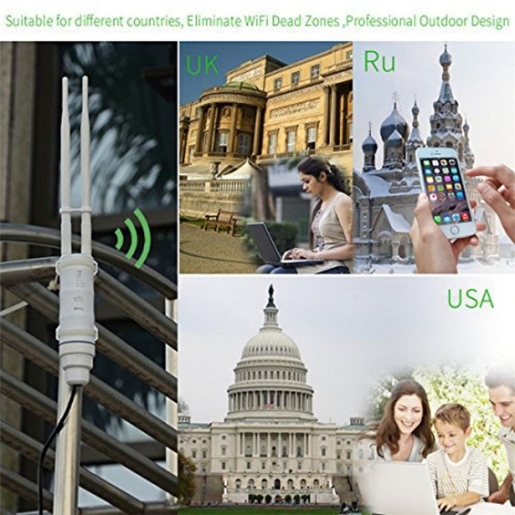 WAVLINK WN570HN2 With PoE Powered WAN/ AP / Repeater Mode 300Mbps Outdoor Router, Plug:EU Plug - HoMEdemic™ 