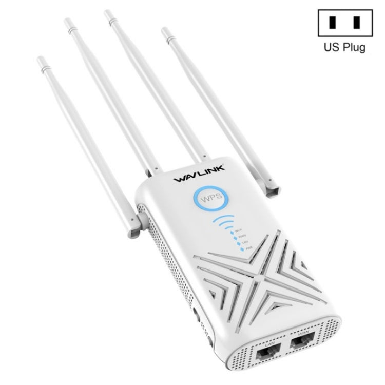 WAVLINK WN579X3 With 5dBi Antennas AC1200 Wireless Router 2.4G / 5G Dual Band WiFi Repeater, Plug:US Plug - HoMEdemic™ 