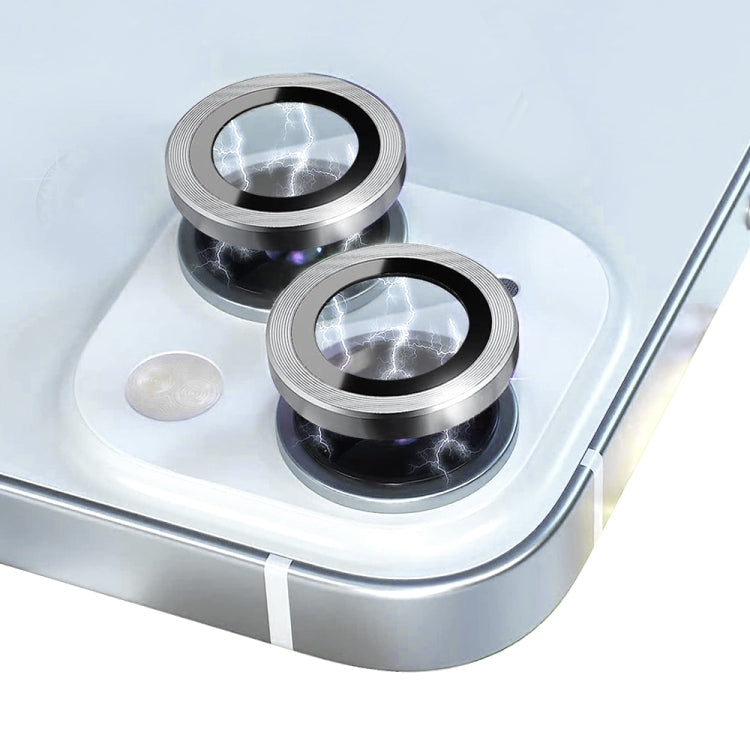 For iPhone 15 / 15 Plus NORTHJO Camera Lens Protector Tempered Glass CD Vein Metal Ring Film(Silver) - HoMEdemic™ 