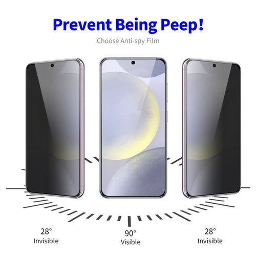 For Samsung Galaxy S24 5G 2pcs ENKAY Hat-Prince 28 Degree Anti-peeping Privacy Tempered Glass Film - HoMEdemic™ 