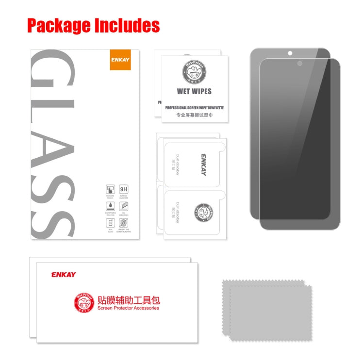 For Samsung Galaxy S23+ 5G 2pcs ENKAY Hat-Prince 28 Degree Anti-peeping Privacy Tempered Glass Film - HoMEdemic™ 
