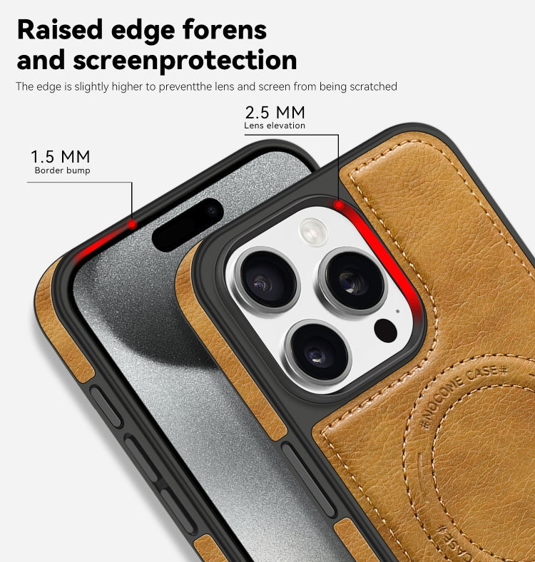 For iPhone 15 Pro Max Multi-function Holder MagSafe PU Phone Case(Purple) - HoMEdemic™ 
