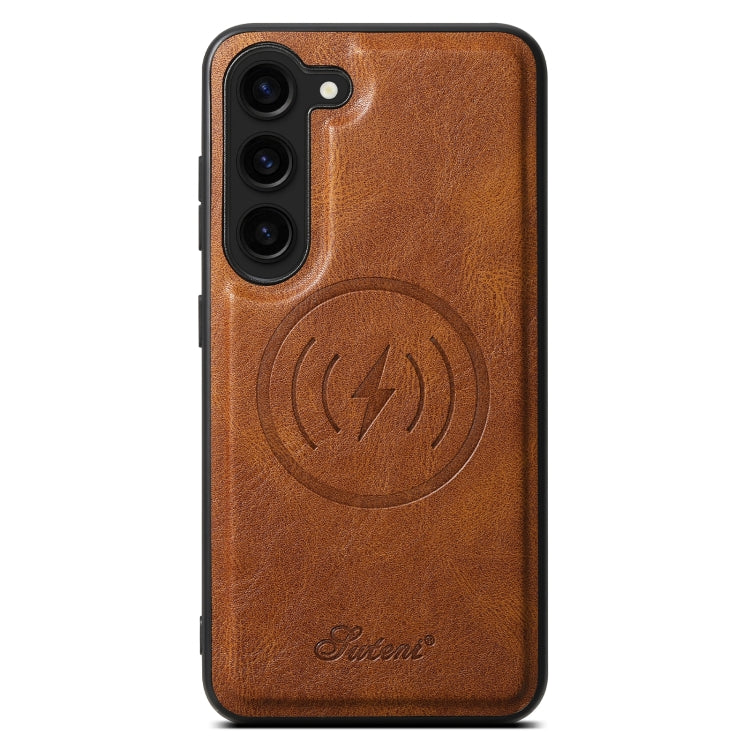 For Samsung Galaxy S23+ 5G Suteni H15  Oil Eax Leather Detachable Wallet Back Phone Case(Brown) - HoMEdemic™ 