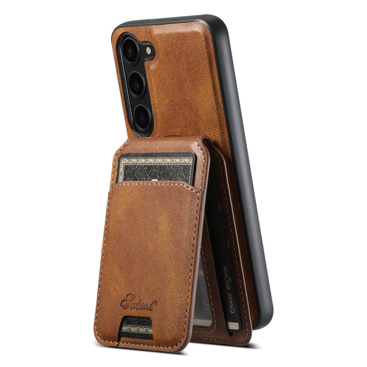 For Samsung Galaxy S23+ 5G Suteni H15  Oil Eax Leather Detachable Wallet Back Phone Case(Red) - HoMEdemic™ 