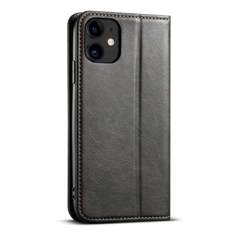 For iPhone 11 Suteni J02 Oil Wax Wallet Leather Phone Case(Black) - HoMEdemic™ 