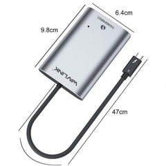 WAVLINK WL-UTA02D Thunderbolt 3 to Dual DisplayPort Adapter Converter Support 4K / 60Hz - HoMEdemic™ 