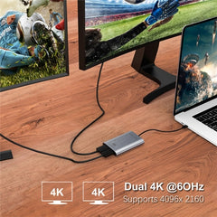 WAVLINK WL-UTA02D Thunderbolt 3 to Dual DisplayPort Adapter Converter Support 4K / 60Hz - HoMEdemic™ 