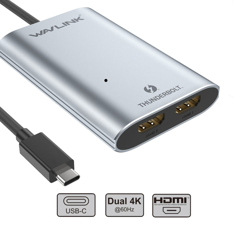 WAVLINK WL-UTA02H Multi-Screen Extender Converter Thunderbolt 3 to Dual HDMI Adapter - HoMEdemic™ 