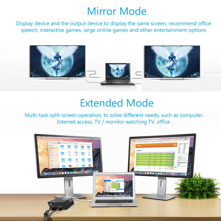 WAVLINK WL-UG39DK3 Fast Charging Gigabit Ethernet Dual Display Video Dock USB 3.0 Hub, Plug:EU Plug - HoMEdemic™ 