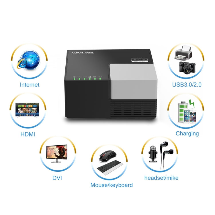 WAVLINK WL-UG39DK3 Fast Charging Gigabit Ethernet Dual Display Video Dock USB 3.0 Hub, Plug:UK Plug - HoMEdemic™ 