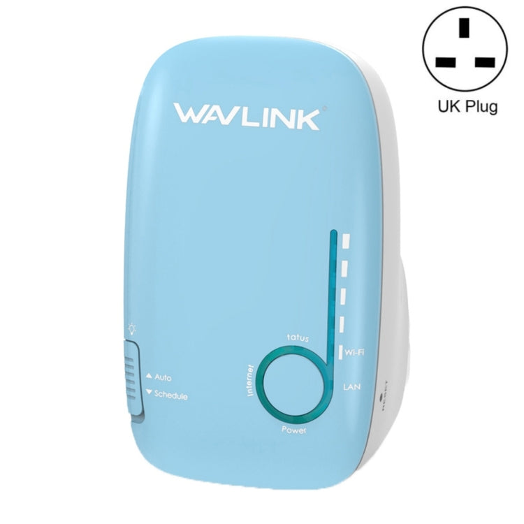 WAVLINK WN576K1 AC1200 Household WiFi Router Network Extender Dual Band Wireless Repeater, Plug:UK Plug (Blue) - HoMEdemic™ 