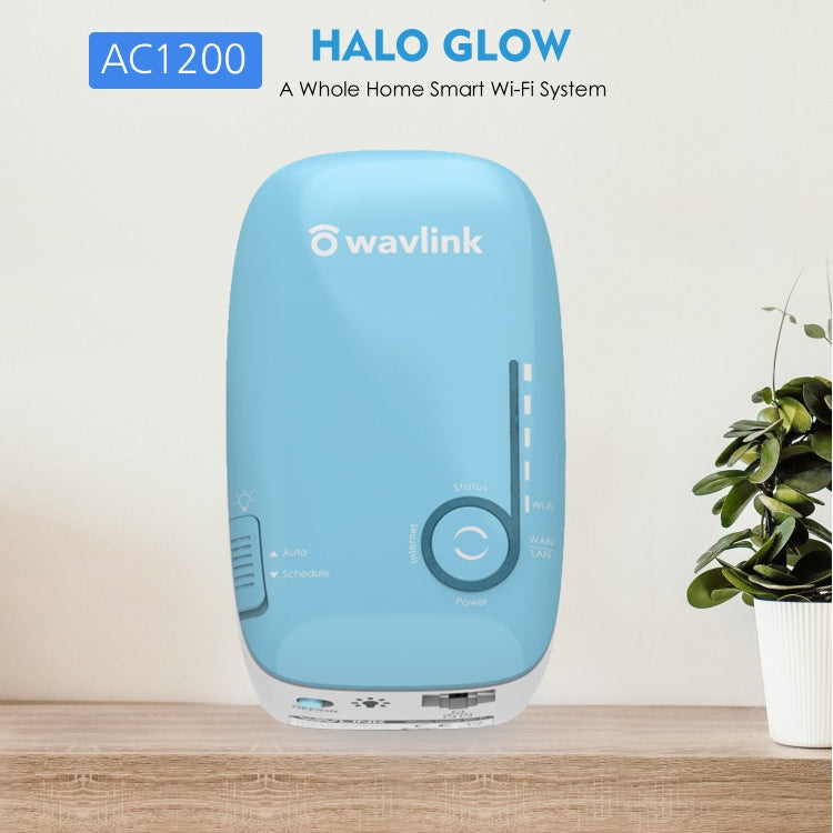 WAVLINK WN576K1 AC1200 Household WiFi Router Network Extender Dual Band Wireless Repeater, Plug:UK Plug (Blue) - HoMEdemic™ 