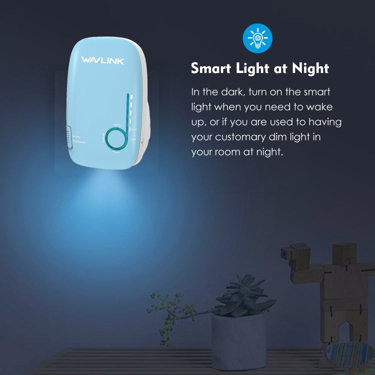 WAVLINK WN576K1 AC1200 Household WiFi Router Network Extender Dual Band Wireless Repeater, Plug:AU Plug (Blue) - HoMEdemic™ 