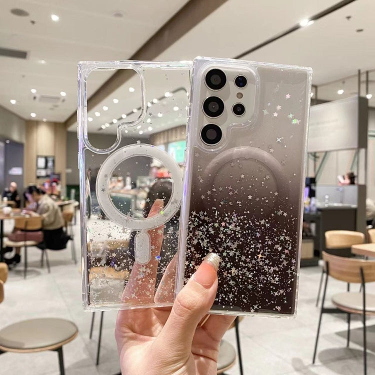 For Samsung Galaxy S23+ 5G MagSafe Glitter Hybrid Clear TPU Phone Case(White) - HoMEdemic™ 