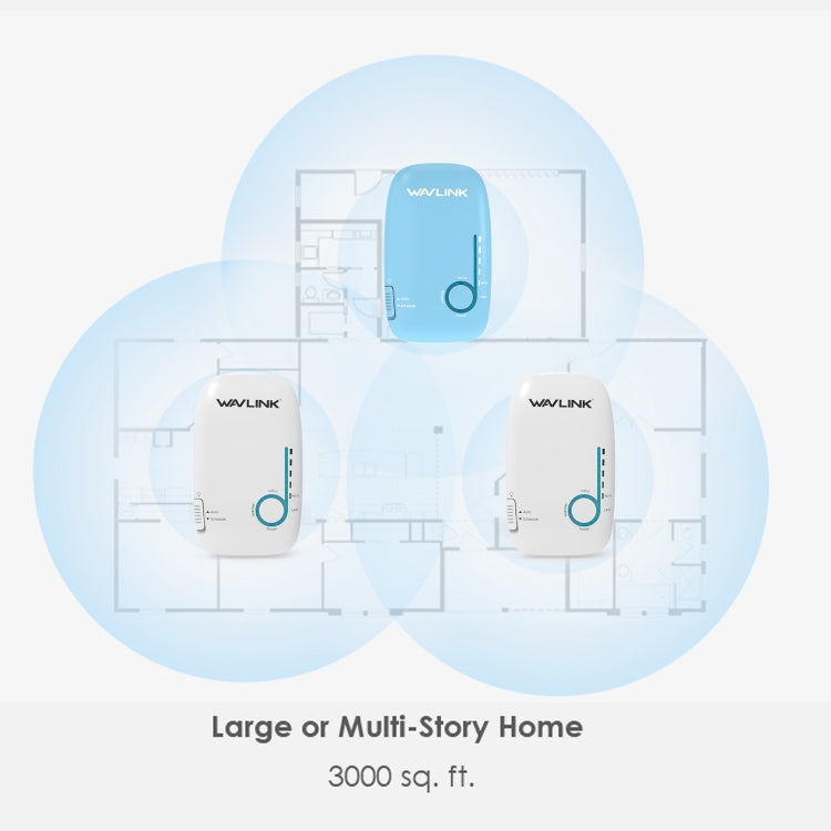 WAVLINK WS-WN576A2 AC750 Household WiFi Router Network Extender Dual Band Wireless Repeater, Plug:AU Plug - HoMEdemic™ 