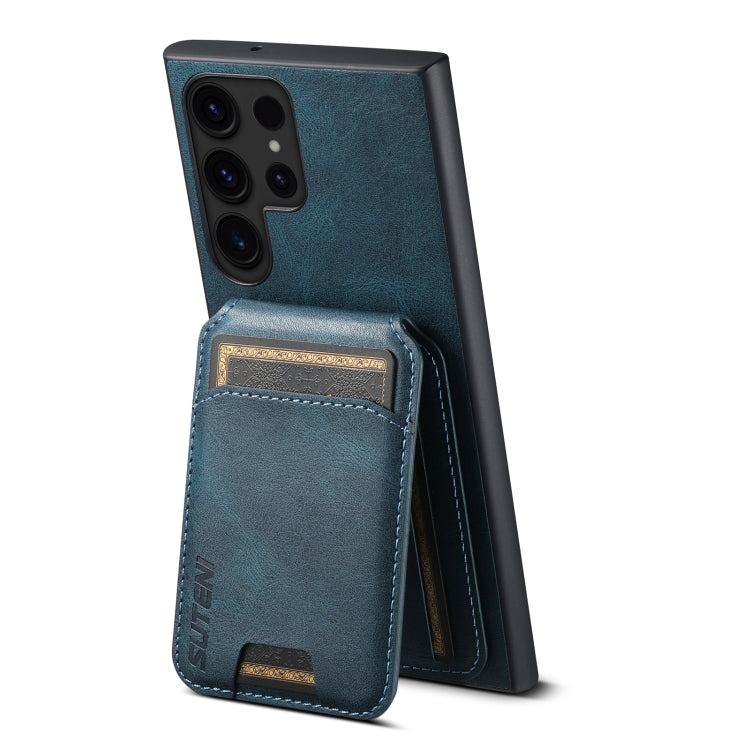 For Samsung Galaxy S23+ 5G Suteni H02 Leather Wallet Stand Back Phone Case(Blue) - HoMEdemic™ 