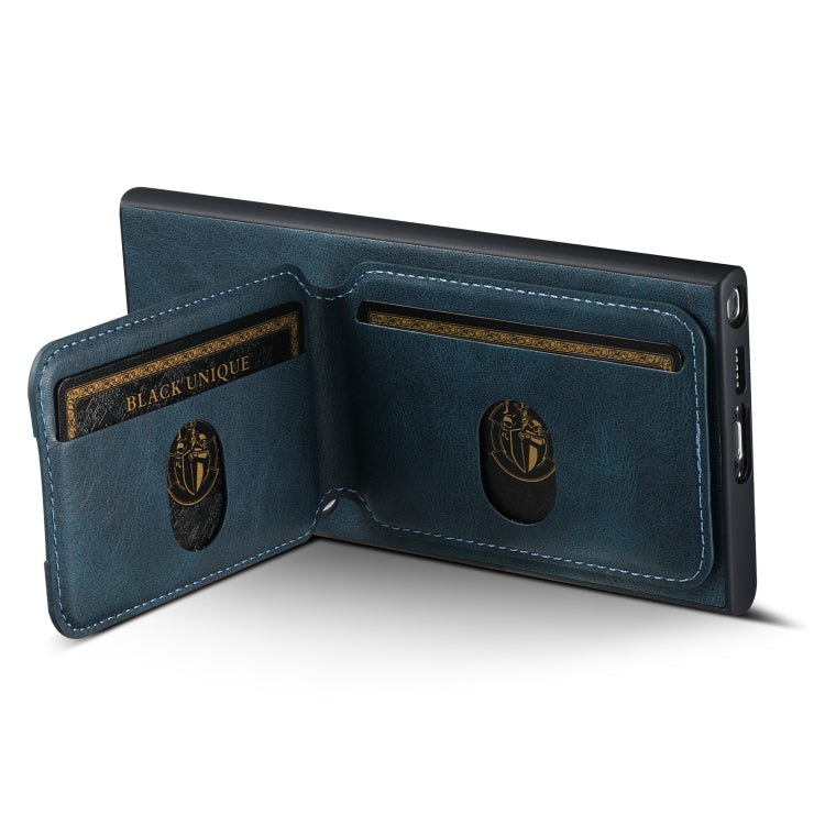 For Samsung Galaxy S23+ 5G Suteni H02 Leather Wallet Stand Back Phone Case(Blue) - HoMEdemic™ 