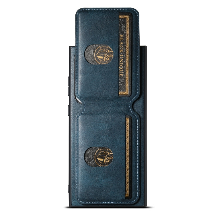 For Samsung Galaxy S23+ 5G Suteni H02 Leather Wallet Stand Back Phone Case(Blue) - HoMEdemic™ 