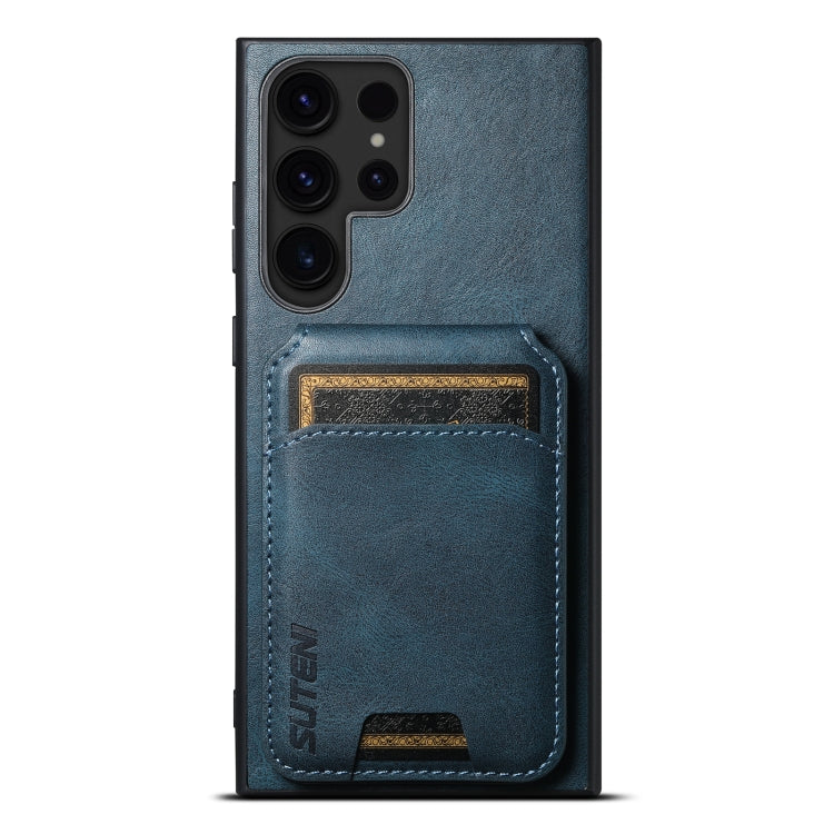 For Samsung Galaxy S23+ 5G Suteni H02 Leather Wallet Stand Back Phone Case(Blue) - HoMEdemic™ 