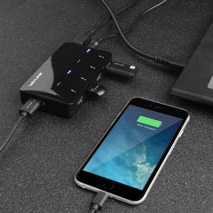 WAVLINK WL-UH3042P1 2.4A Fast Charging Adapter for Keyboard Mouse 4-Port USB3.0 HUB(UK Plug) - HoMEdemic™ 