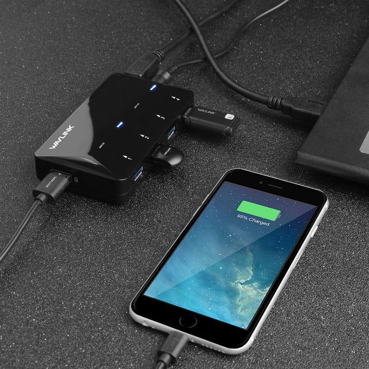 WAVLINK WL-UH3042P1 2.4A Fast Charging Adapter for Keyboard Mouse 4-Port USB3.0 HUB(US Plug) - HoMEdemic™ 