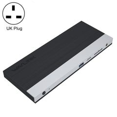 WAVLINK WL-UMD01 USB3.0 Splitter Docking Station Gigabit Ethernet / DP / HD Cable Converter(UK Plug) - HoMEdemic™ 