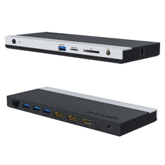 WAVLINK WL-UMD01 USB3.0 Splitter Docking Station Gigabit Ethernet / DP / HD Cable Converter(UK Plug) - HoMEdemic™ 