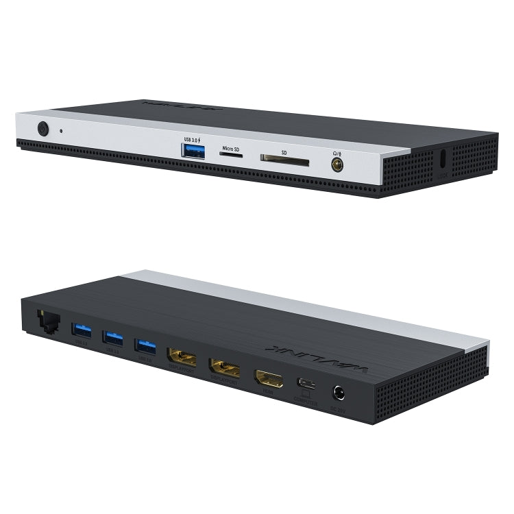WAVLINK WL-UMD01 USB3.0 Splitter Docking Station Gigabit Ethernet / DP / HD Cable Converter(AU Plug) - HoMEdemic™ 