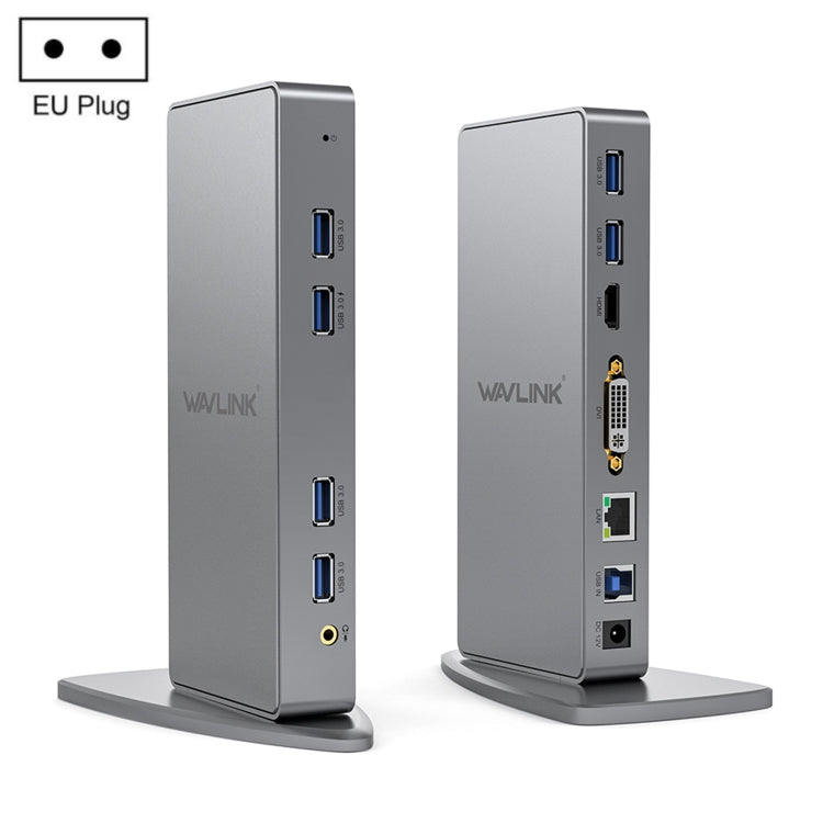 WAVLINK WL-UG39DK7 USB3.0 Hub Adapter Multi-Screen Graphics Card Universal Docking Station, Plug:EU Plug - HoMEdemic™ 